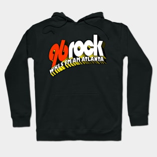 WKLS 96 Rock Atlanta Superhero Text Hoodie